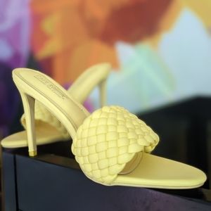 Cape Robbin Anson Sexy Woven High Heels